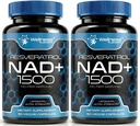 WELLNESS LABSRX NAD kiegészítés, 1500mg - Liposzómás NAD + Kiegészítés Resveratrol, NAD Plus boosting - Support Cellular Health, Stamina & Egészséges öregedés - Ultra Erő kapszula, USA Made - 2 Pack