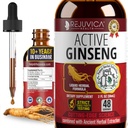Aktív Ginseng Koreai vörös Panax Ginseng természetes ginsenozidokkal - All- Natural Advanced Liquid Solution for 2X Abszorpció - Támogatja az egészséges energia, a vitalitás, a hangulat és a több