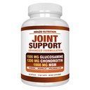 Arazo Nutrition Glucosamine Chondroitin Turmeric Msm Boswellia - Joint Support Supplement for Relief 60 Capsules for Bones, Back, Knees, Hands (60 kapszula)