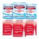 Mucinex Sinus- Max Nasal Spray Decongestant, 12 órás Over- The- Counter Medication Nose Spray Sinus Relief, Nasal Decongestants felnőtteknek, Hűtőmentol, 0,75 Fl Oz (3-as csomag)