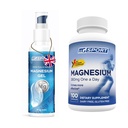 Hohe Absorption Magnesium Ergänzung (100 Zähler) und Gel für Leg Cramps und Sore Muskeln