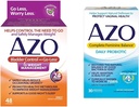 AZO Bladder Control Go- Less ® & Súly Management Diétás kiegészítés és teljes női egyensúly napi probiotikumok nők, klinikailag bevált, hogy segítsen megvédeni