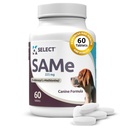 K9 válassza ki a SAM- e kutyáknak: 225 mg, 60 tabletta Active S- Adenosyl- L- Metionine máj kiegészítés - Kognitív és közös egészségügyi táplálkozás közepes és nagy kutyák - Ugyanaz a kutya máj tápanyag kiegészítés