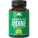 Nyers teljes élelmiszer jód kiegészítés szerves Kelp (Ascophyllum Nodosum) által csúcsteljesítmény. Kálium Iodid Support Tablets. Metabolizmus, Energia, és Immunrendszer. 120 Vegan kapszula, pirula.