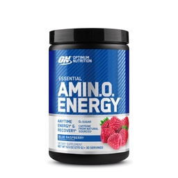 Optimum Nutrition Amino Energy - Előedzés zöld tea, BCAA, Amino Acids, Keto Friendly, Zöld Kávékivonat, Energy Powder - Kék málna, 30 szerváció (Packaging May Vary)