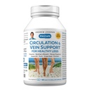 ANDREW LESSMAN körforgás, Vein Support for Healthly Legs 180 kapszula - Magas bioaktivitású Diosmin, Mészáros seprűje, Láthatóan csökkenti a duzzanatot és a kényelmetlenséget a lábakban, Ankles, Borjú, Lábak