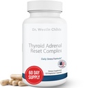 Dr. Westin Childs - Thyroid Adrenal Reset Complex 124; Herbal Supplement with Glandulars & Rhodiola (adaptogének) for Stress, Cortisol, Fáradtság, Energy in Women with Hypothyreosis 120 Ct