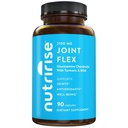 NutriRise Glucosamine Chondroitin Quercetin & MSM kurkumin 2100mg Triple Strength Joint Support Supplement for Women & Men with Boswellia & Bromelain, Gluten Free, Non GMO, 90 Count
