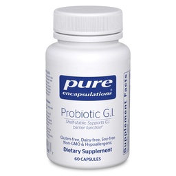 Pure Encapsulations probiotic G.I. - Tartály stabil Bél- egészségügyi és Gastrointestinalis támogatás - Lactobacillus & Bifidobacterium - 60 kapszula