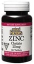 Természetes tényezők - Cink Chelate 25 mg, Támogatása egészséges bőr és immunfunkció, 90 tabletta