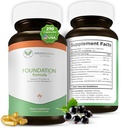 Foundation Formula-124; Tick Immune Supplement Supplement Supplementary 124; with Japanese Knotweed Root, Cat 's Carom, Milk Thistle-124; Resveratrol Supplement 124; Non-GMO, All-Natural & Vegetarian, 270 Capsules