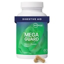 Microbiome Labs MegaGuard Gut Health Supplements - Gyömbérgyökér, édesgyökér & Articsóka Levélkivonat az emésztéses egészség és alkalmi gáz támogatására - nők, férfiak és gyerekek 8 + (60 kapszula)