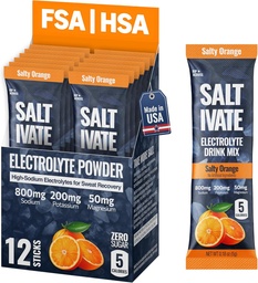 Salty Orange Electrolytes Packaets A124; 800mg Nátrium-, Kálium- és Magnézium- Hydration