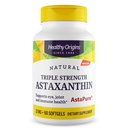 Egészséges eredet Astaxanthin 12 mg (természetes, Astapure, Triple Strength, Non-GMO, Gluten Free, Eye Support, Közös támogatás, Immuntámogatás), 60 Softgels