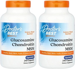 Doctor 's BEST, (2 Pack Glucosamine Chondroitin MSM OptiMSM-mel, 240 Veggie Caps