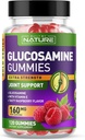 Glucosamine Gummees E-vitaminnal - Advanced Joint Support Gumi Supplement, High Potency Antioxidant, Comfort for Back, Knees, Hands - 120 Gumies