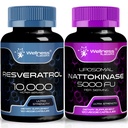 WELLNESS LABSRX Resveratrol kapszula 10000mg - Nattokináz kiegészítő kapszula - 5000 FU