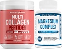 Tisztán optimális Premium Multi Collagen Powder + Premium Magnézium Complex - Magnézium citrát, malát, izomrelaxáció - 120 kupak