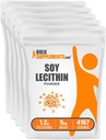 BulkSupplements.com Soy Lecithin Powder - Lecitin Supplement, Lecitin Powder Food Grade - Gluten Free, 1200mg per Serving, 5kg (11 £) (5-ös csomag)