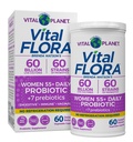 Vital Planet - Vital Flora Probiotics nők számára Több mint 55 napi 60 billió CFU, 60 diverse Strains, 7 Organic Prebiotics, Immun Support and Digestive Health 60 kapszula