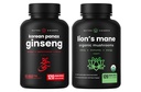 NutraChamps koreai Ginseng kapszula és oroszlánok sörény kapszula 2 Pack Bundle