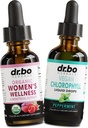 Hormonegyensúly nők és klorofill folyékony cseppek - Női Wellness Organikus Hormonális Egyensúlyok - Vegán Folyékony klorofill cseppek szagok tisztítás kiegészítés belső dezodor
