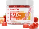 NAD Gummies, NAD Supplement - Liposzómás Nikotinamid Ribozid, Resveratrol, Quercetin, NAD Nicotinamid Ribozid Resveratrol 900mg, NAD + Nők és férfiak pótlása, 60 gumi 1 csomag