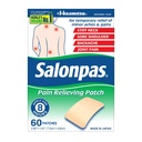 Salonpas Pain Relieving Patch für Rücken, Neck, Schulter, Knieschmerzen und Muskelschmerzen - 8 Stunden Schmerz Relief - 60 Zähler