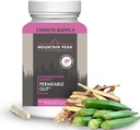 Mountain Peak Táplálkozások Permeable Gut Formula - Segít megvédeni a gyomor és az intestinal Lining - Leaky Gut & Gastro Support Supplement - Hypoallergén étrend kiegészítés (90 vegetáriánus kapszula)