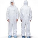 Medtecs Hazmat Suits - 6 méretezési beállítások - Eldobható Coveralls Suit, Orvosi Protective Coverall PPE Hazmat Suits