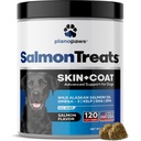 Vad alaszkai lazacolaj kutyáknak - Kutya bőr és kabát kiegészítés - Shedding & Itch Relief kutyáknak - Omega 3 Halolaj kutyáknak rágás - 120 kutya allergia sajtok - kutya shedding kiegészítés - kutya vitaminok