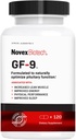 Novex Biotech GF -9 - HGH Boosting Supplement for men - Workout Complex for men - Support Energy, Endurance, Sleep, 120 Ct (30- napos ellátás)