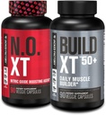Jacked Factory N.O. XT Nitric Oxide Supplement (90 kapszula) & Build XT 50 + Daily Muscle Builder (90 kapszula) for Muscle Growth, Pumps, Vitality, & Recovery