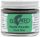 Magasabb fogpor - Minden természetes fogpor Xylitollal és aktivált kőszénnel - Herbal - Vegan - 2 oz Glass Jar - Menta vagy fahéj, Főzött fogkrém - Készült az USA-ban (Menta)