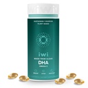 Iwi DHA Omega3, 60 Softgels (30 Servings), Plant- alapú Algae Omega 3, Brain, Eyes & Idegrendszeri támogató étrend-kiegészítő, Krill & Fish Oil Alternative, No Fish Afterspection