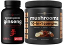 NutraChamps 10- in1 Gomba Powder & Ginseng - Ultimate Energy, Stamina & Cognition Support Bundle.