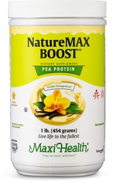 NatureMax BoostTM Pea fehérje por - étrend kiegészítés Meal csere - 20g fehérje Per Serving - természetes vanília flavor - Kosher vitamin - 1lb
