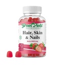 Greenfield Nutritions - Halal Biotin Gummies Vitamin für Haar, Haut und Nägel, unterstützt Fette Stoffwechsel, Haarwachstum, Starke Nägel & Klare Haut, Gelatin Free, Non-GMO und Gluten Free - 90 Gummies