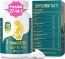 Prenatalis Vitaminok nőknek Postnatalis multivitamin Folic Acid DHA kolinnal terhes és szoptató nők Niacinamid Biotin és Ásványok 27 1.