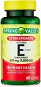 Generikus tavaszi völgy E-vitamin Extra Erő E-vitamin D-Alfa tavaszi völgy Softtels, 670 mg (1000 NE), 60 gróf