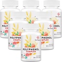 67,500 MG polifenolok kiegészítés - Erőteljes antioxidánsok és polifenol korvédelmi, polifenol Superfood, Quercetin, Resveratrol, Zöld tea, Plant- alapú és energia, Immuntámogatás, 540 kapszula