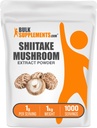 BulkSupplements.com Shiitake gomba kivonat por - Shiitake gomba por kiegészítés, Immune Support - Vegan & Gluten Free, 1 g / szerving, 1 kg (2,2 kg) (1 db)