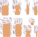 VAIPI 880 Pack Bandages Variety Pack Vízálló ujjhegyek Kötvények Különféle méretűek Elsősegély-kiegészítők Szerzett ragasztóanyag Kötött kötszer Tömeges légzőgép kötszer sebápolásra (9 Styles)