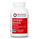 PROTOKOLL FÜR LEBEN BALANCE Ginkgo Biloba - 120 mg Ginkgo Biloba Extrakt - mit Eleuthero - für Gehirn Gesundheit und Blutzirkulation Unterstützung - Dairy Free & Non-GMO - 100 Veg Kapseln