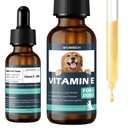 E-vitamin kutyáknak - Kutya Vitaminok E-vitamin Dropper kutyáknak, A bőr és a kabát egészségének javítása, Májbetegség kezelése, Immunrendszer megerősítése - Természetes képlet minden korosztálynak, és Breeds - 30 ML