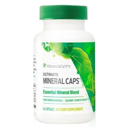 Youngevity Ultimate Mineral Caps ™ - 70 + Essential Full Spectrum Trace Minerals - Nutrit- Dense, Humic & Aquamin Seaweed (64 Kapszula) (4-es csomag)