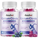 Kalcium citrát gumik, rágható kalcium citrát 1000mg csont, izom és immun támogatás, végső abszorpció kalcium kiegészítők nők és férfiak, áfonya, 120 sajt
