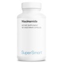 Supersmart - Niacinamide kiegészítés 2000mg naponta (Nicotinamid) - Flush Free Vitamin B3 Niacin124; Non-GMO & Gluten Free - 180 Vegetáriánus kapszula