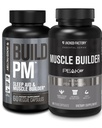 Jacked Factory build PM Night Time Muscle Builder & Sleep Aid (60 kapszula) & Essentials Muscle Builder - Daily Strength Builder for Men with Peak ATP (30 kapszula)
