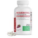 Bronson Resveratrol 500 Complex Szabványos Trans- Resveratrol + Grape Seed & Red Wine Extract, 250 kapszula
